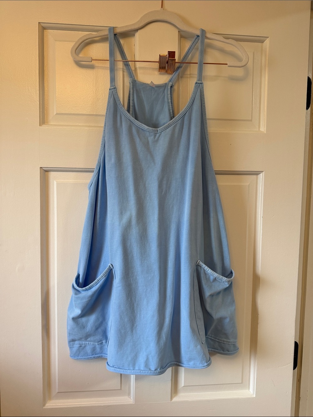 FP Movement by Free People Light Blue Pocket Tank